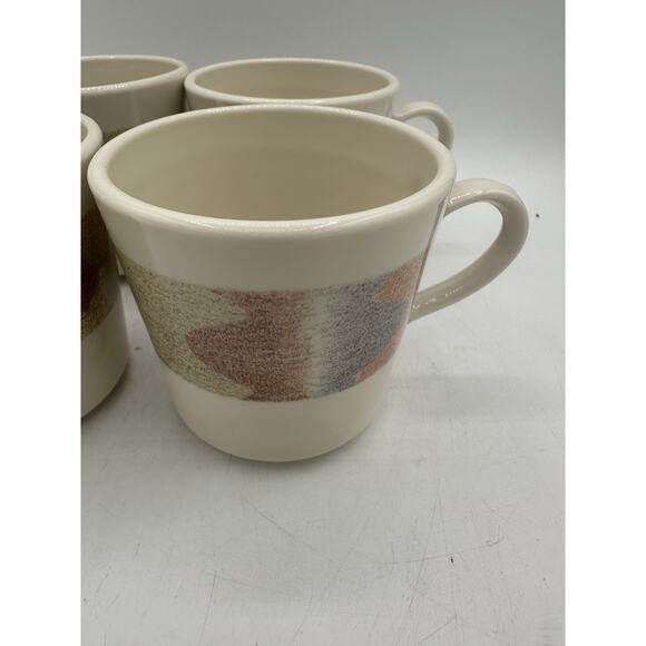 Corelle Impressions Mirage Style Coffee Tea Cups Beautiful Multi Color Set of 4 - Picture 2 of 5